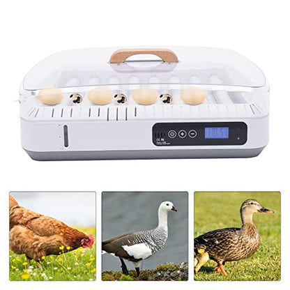 Egg Incubator 35 Eggs Fully Automatic Digital Poultry Hatcher Machine Breeder with Temperature Control and Auto Turning for Hatching Chicken Duck Goose Quail Birds