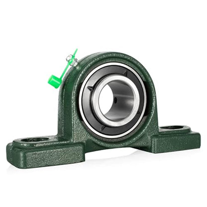 Pillow Block Bearing 5/8 inch Shaft Bore, Solid Cast Iron Base, Self-Aligning, Pack of 2 - size: UCP-5/8 inch bore