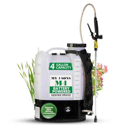 M4 Battery Powered Backpack Sprayer - 20V Dewalt Battery Compatible - size: M4 Dewalt Compatible