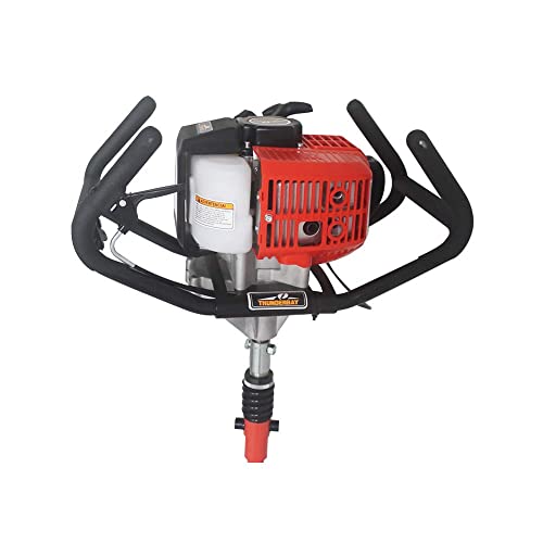 THUNDERBAY Partner Up 1 or 2 Man Earth Auger with 52cc, 2 Cycle Engine+ Extension - size: 52cc Powerhead with 8" Auger Bit+12" Ext