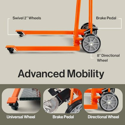 SuperHandy Material Lift Stacker, 330 lb Capacity, 40-Inch Lift