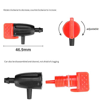1/4" Drip Irrigation Dripper for Garden Plants Irrigation System,30 Pack - color: 30pcs Adjustable Drippers