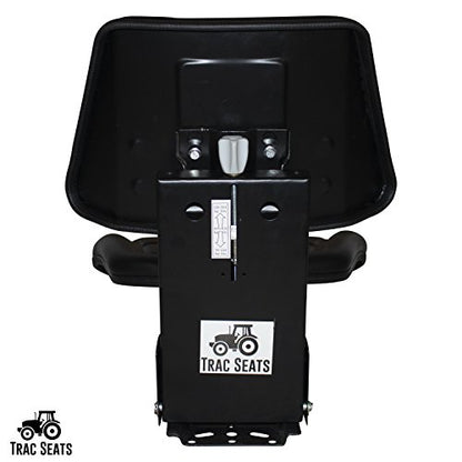 BLACK TRIBACK STYLE SEAT SUSPENSION SEAT FITS MASSEY FERGUSON 255 265 270 274 275 285 TRACTOR TRAC SEATS BRAND