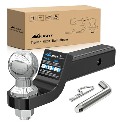 Nilight Trailer Hitch Ball Mount Fits 2-5/16" Receiver with 2" Ball 2" Drop - size: 2-5/16" Ball & 2" Drop