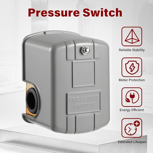 Well Pressure Switch, 40/60 Pressure Switch for Well Pump, 2 Pack