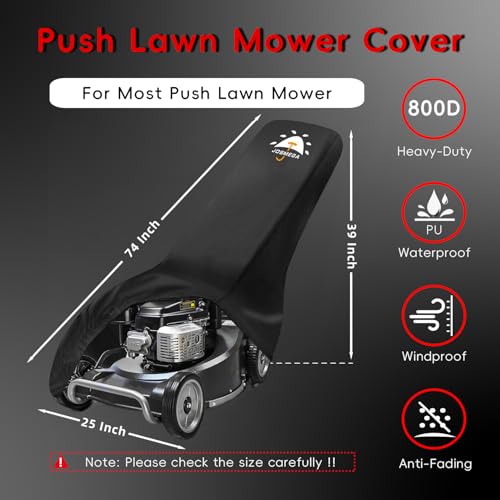 Push Lawn Mower Cover | Heavy Duty 800D Oxford
