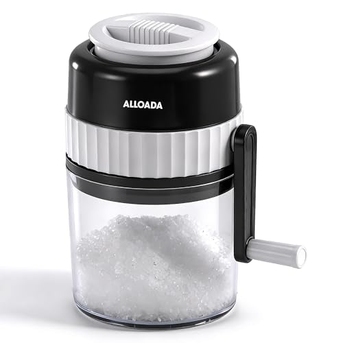 Hand Crank Snow Cone Machine Maker Fluffy Shaved Ice Snowcones