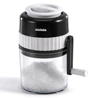 Hand Crank Snow Cone Machine Maker Fluffy Shaved Ice Snowcones