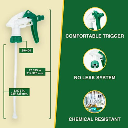 Heluva Green Spray Bottle Nozzle Replacement Tops, Mixed 3 Pack - color: Mixed, size: 3 Pack