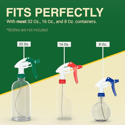 Heluva Green Spray Bottle Nozzle Replacement Tops, Mixed 3 Pack - color: Mixed, size: 3 Pack