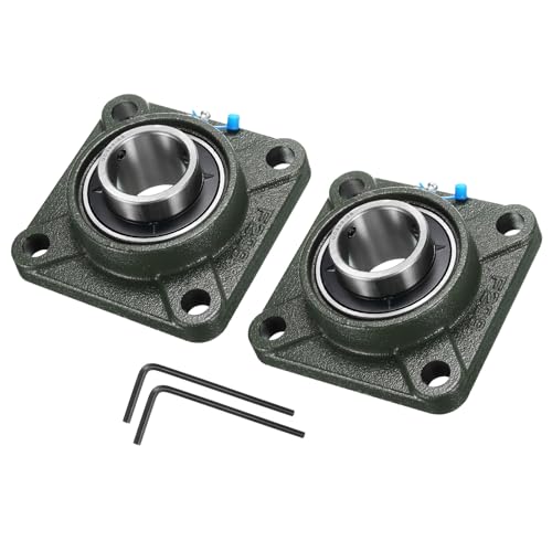 uxcell 2pcs UCF209-28 Pillow Block Bearings 1 3/4 in Bore Self Alignment - size: UCF209-28