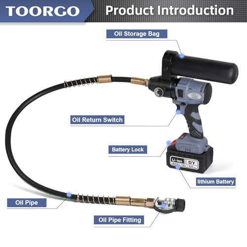 Electric Hydraulic Pump, ZG3/8" Oil Outlet, 2.3 ft Pipe