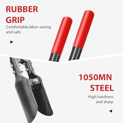 Post Hole Digger Fiberglass Handle with Scale Mark 58in for Digging
