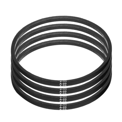 uxcell 4pcs A23 or 4L250 Classic Wrapped Rubber V-Belt, 23.3"(585mm) Inside Circumference, A Profile V Belt - size: A23