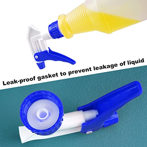 Trigger Spray Nozzles 6 Pack, Adjustable Leakproof Replacement Heads | Plastic Heavy Duty Sprayer, Spray Heads for Universal Plastic Bottles - color: Blue