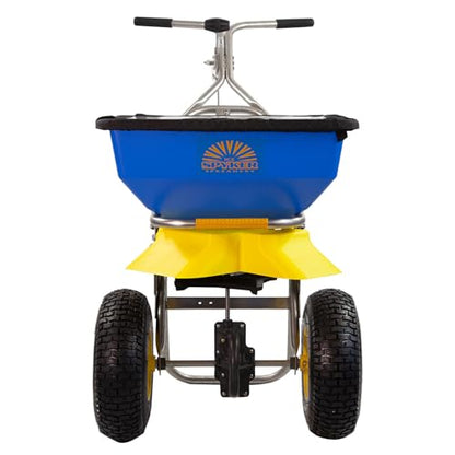Spyker Winter Weather De-Icing Kit: Ergo-Pro 50 Pound Winter Spreader with 5 Pound Handheld Spreader