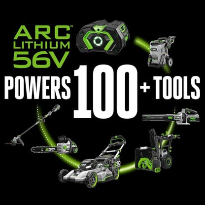 EGO Power+ String Trimmer, Battery Powered, 16" Trimmer for Weeds and Grass with POWERLOAD, Telescopic Carbon Fiber Shaft, Includes 56V 2.5Ah Battery and Charger - ST1611T - style: w/2.5Ah Battery, Powerload