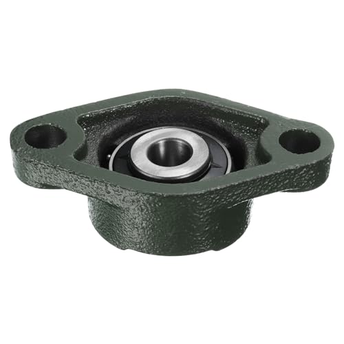 uxcell 2pcs UCFL201-8 Pillow Block Bearings 1/2 inch Bore Self Alignment, Solid Cast Iron Base Mounted Chrome Steel Bearings - size: UCFL201-8