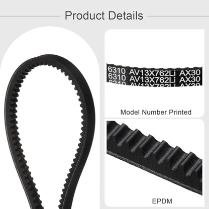 uxcell AX30 EPDM V-Belt,Industrial Rubber V Belt 1/2" Wd x 30" Inside Circ - size: AX30
