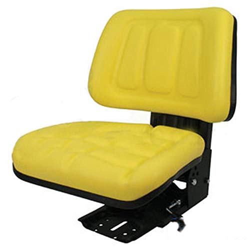 T333YL Yellow Universal Trapezoid Seat Fits John Deere, Massey Ferguson