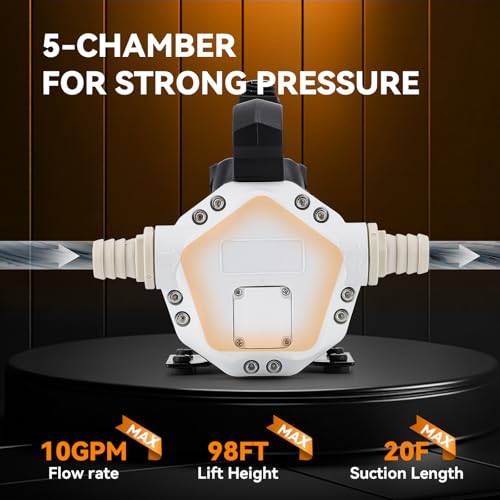 Poafamx DEF Transfer Pump with 4Ah Battery 10GPM Diesel Exhaust Fluid Pump