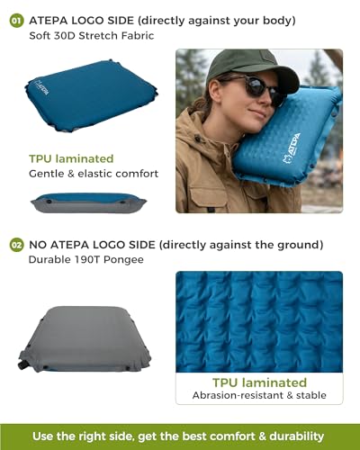 ATEPA Inflatable Seat Cushion - color: XL - 1 Pack Blue