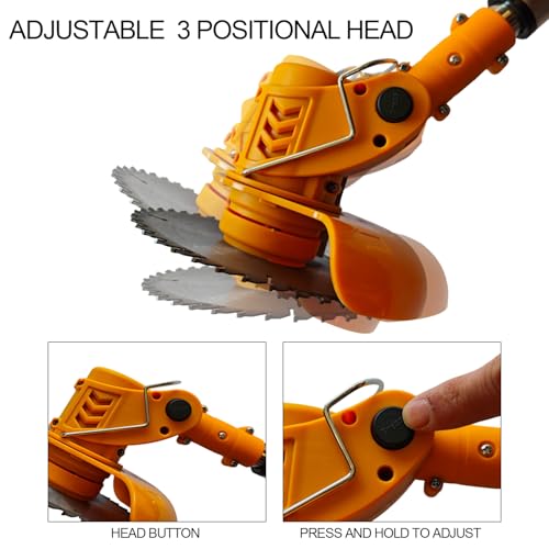 Weed Wacker Electric Weed Eater Brush Cutter Cordless with 2 4Ah Battery
