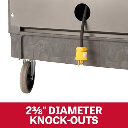 JET PUC-4325 Resin Utility Cart with JT1-125 Load-N-Lock Security System