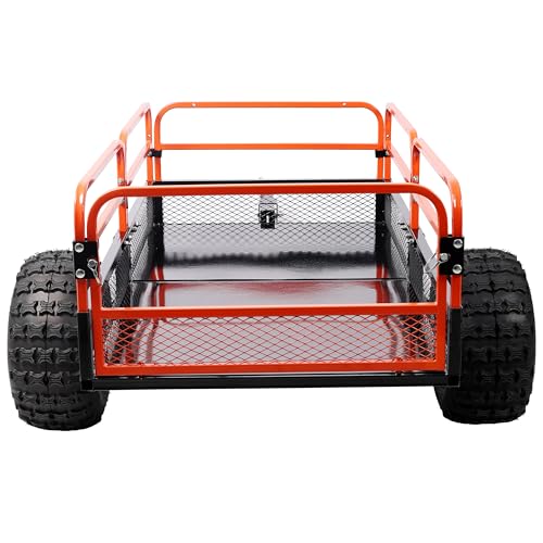 1500 LB Tow Behind Dump Cart with Mechanical Lever Dump