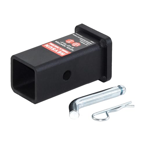 Trailer Hitch Adapter - 2.5 to 2 Inch, with Hitch Pin and Clip