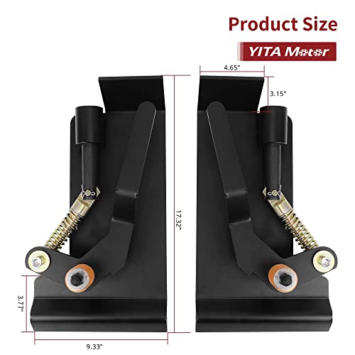 YITAMOTOR Global Skid Steer Quick Tach Adapter, Weld-On Bobtach Latch Box