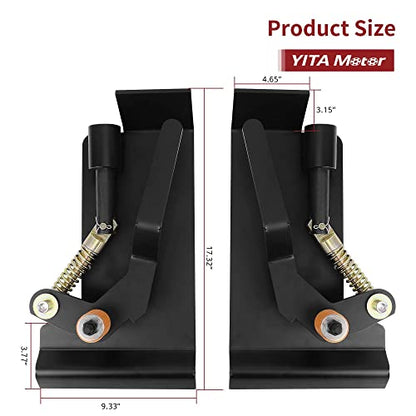 YITAMOTOR Global Skid Steer Quick Tach Adapter, Weld-On Bobtach Latch Box