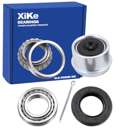XiKe 1 Set Fits for 25mm Axles Trailer Wheel Hub Bearings Kit, 30205 Bearings and Seal TC 30x52x10mm, Rotary Quiet High Speed and Durable for Tapered Roller Bearings. - size: 30205, style: 1 Set