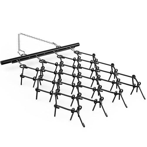 YINTATECH 4x4ft Chain Drag Harrow for ATV, 1/2in Tines, Heavy Duty 60M2Si