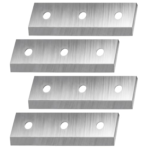 4-Pack Replacement Blades Compatible with C40 Wood Chipper, 4-inch High-Speed Steel Cutting Blades for Wood Chipper Shredder