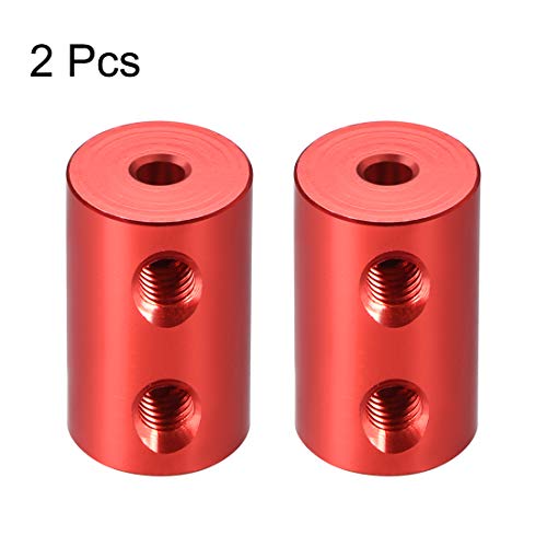 uxcell 3mm to 3mm Bore Rigid Coupling Set Screw L20XD12 Aluminum Alloy,Shaft Coupler Connector for RC Airplane Boat, Motor Accessories,Red,2pcs - size: 3mm to 3mm