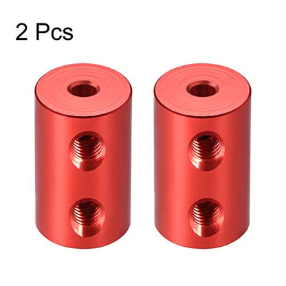uxcell 3mm to 3mm Bore Rigid Coupling Set Screw L20XD12 Aluminum Alloy,Shaft Coupler Connector for RC Airplane Boat, Motor Accessories,Red,2pcs - size: 3mm to 3mm