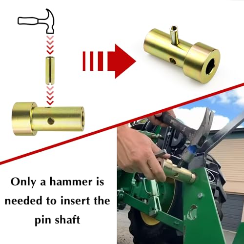 Quick Hitch Adapter Bushings Kits Compatible with Category I 3-Point Tractors Quick Hitch System 2PCS - size: 2PCS
