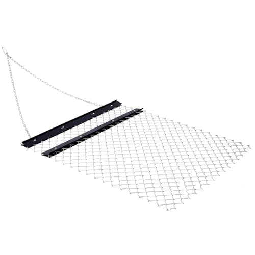 3.6x5 Ft Tow Behind Chain Harrow for Lawn Sod Prep & Landscape Leveling