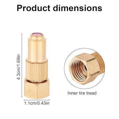 2pcs Brass Adjustable Spray Nozzle Tips, Ceramic Core Mist & Stream Modes Heavy Duty High Pressure Water Hose Replacement for Backpack Garden & Lawn Sprayers Compatible with Farm Irrigation System