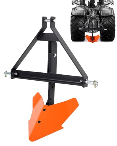 Middle Buster for Category 1, 3 Point Quick Hitch Tractors, Heavy Duty Steel Middlebreaker Plow for Potatoes, Carrots & Root Crops, Upgraded Subsoiler Furrow Plow for Garden, Farm, Lawn Ditching