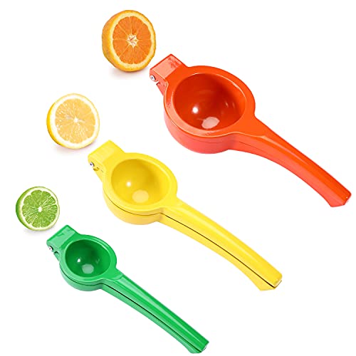 Y-ME Manual Juicer Citrus Lemon Squeezer, Fruit Juicer Lime Press Metal, Professional Hand Juicer Kitchen Tool（Lime) - color: Green