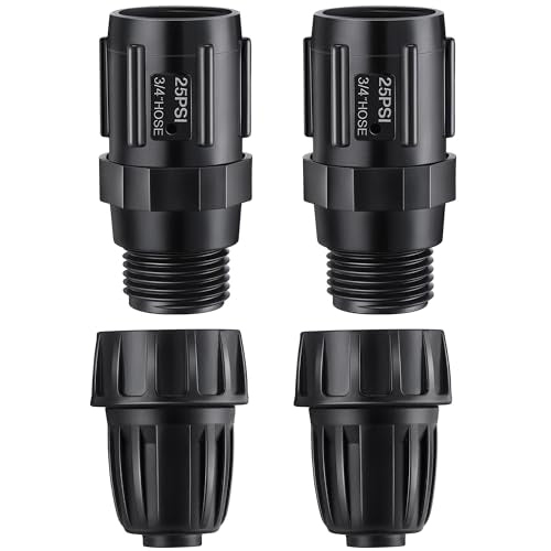 4 Pcs 25 PSI Drip Irrigation Pressure Regulator Adapter Kit - style: 25 PSI