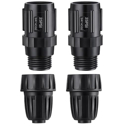 4 Pcs 25 PSI Drip Irrigation Pressure Regulator Adapter Kit - style: 25 PSI