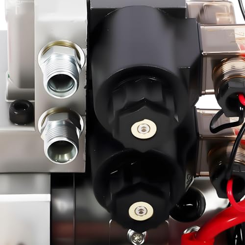 Nakkaa 12V DC 4 Way Double Acting Hydraulic Power Unit 4.5L Reservoir