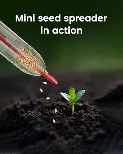 Mini Seed Spreader Set, Seed Planter Tool for Small Seed, Tiny Seed Dispenser with 5 Degree, Seed Sower 6 PCS