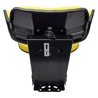 Yellow Universal Tractor Suspension Seat Fits John Deere 2550, 2630, 2640, 2750