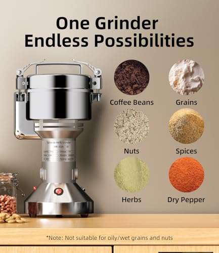 Electric Grain Mill 150g Home Flour Mill for Wheat Rice Corn Herbs Spices - size: 150g