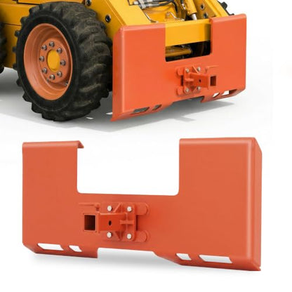 Garvee 3/8" Skid Steer Attachment Plate, 2" Removable Receiver, Orange - color: Orange