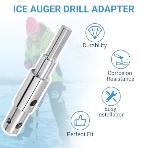 Two Stage Auger Adapter for 3/4″& 7/8″Auger Shaft Drill Auger Attachment